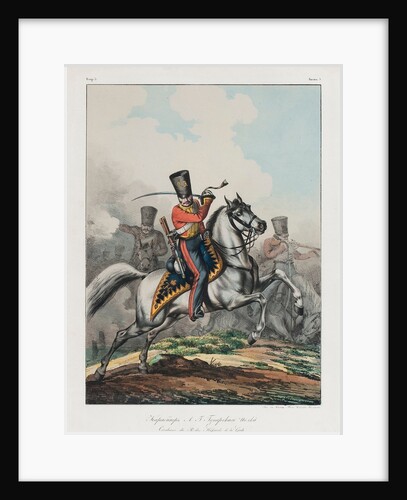 Carabinier of Hussar regiment, 1830s by Lev Alexandrovich Belousov