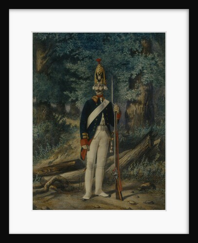 Grenadier of the Preobrazhensky Regiment in 1800, 1840s by Lev Alexandrovich Belousov