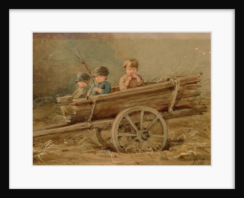 Children in a telega, 1882 by Elizaveta Merkuryevna Bem