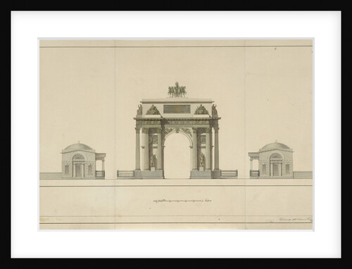 Triumphal Arch by Tverskaya Zastava in Moscow, 1826-1829 by Joseph Bové