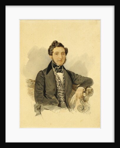 Portrait of Nikolay Mikhaylovich Donaurov, 1830s by Alexander Pavlovich Briullov