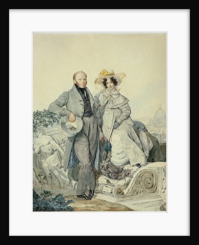 Portrait of Grigory Nikanorovich and Varvara Alexeyevna Olenin, 1827 by Karl Pavlovich Briullov