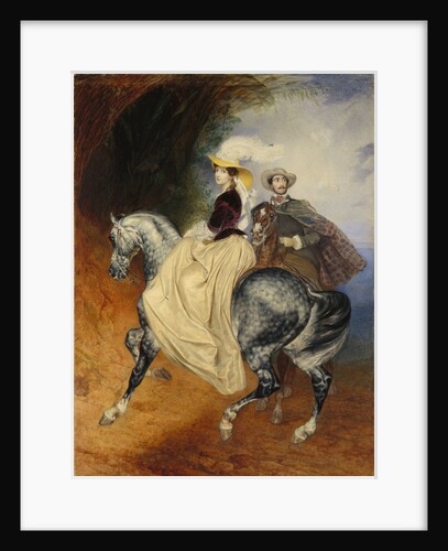 The Horsemen. Portrait of Eugeny and Emily Mussard, 1849 by Karl Pavlovich Briullov