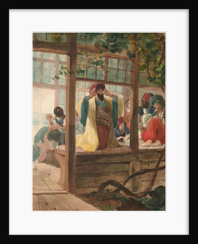 A Barber Shop, ca. 1849 by Karl Pavlovich Briullov