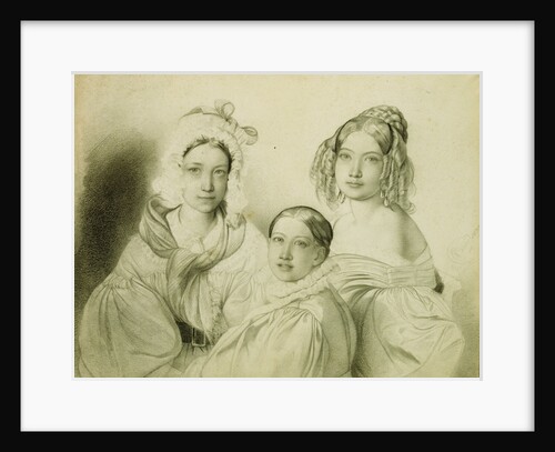 Portrait of Countesses Praskovia, Nadezhda and Maria Vyazemsky, 1835 by Fyodor Antonovich Bruni