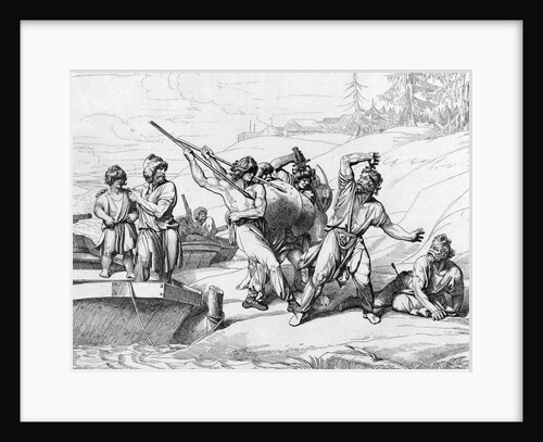 The Death of Askold and Dir, before 1839 by Fyodor Antonovich Bruni