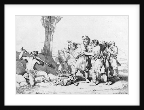 The Death of Grand Duke Oleg, before 1839 by Fyodor Antonovich Bruni