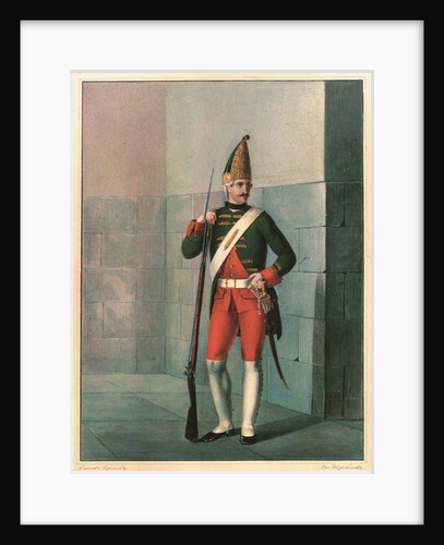 Grenadier of the Izmailovsky Regiment in 1762, End 1830s by Boris Artemyevich Chorikov