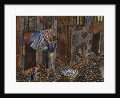 Old Courtyard, 1930 by Nikolay Ivanovich Evgrafov