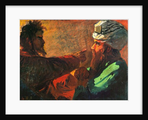 Christ and Nicodemus (Study), 1889 by Nikolai Nikolayevich Ge