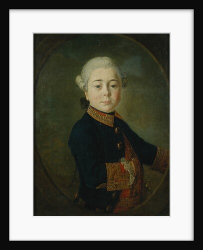 Portrait of Count Nikolai Dmitrievich Matyushkin as Child, 1763 by Kirill Ivanovich Golovachevsky