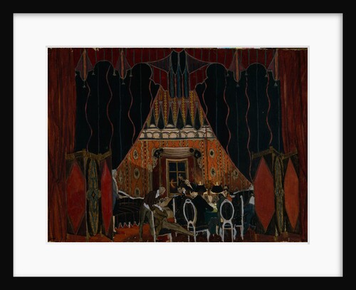 Stage design for the theatre play The Masquerade by M. Lermontov, 1917 by Alexander Yakovlevich Golovin