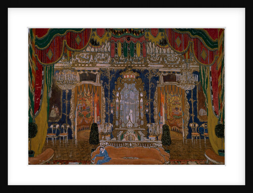 Stage design for the theatre play The Masquerade by M. Lermontov, 1917 by Alexander Yakovlevich Golovin