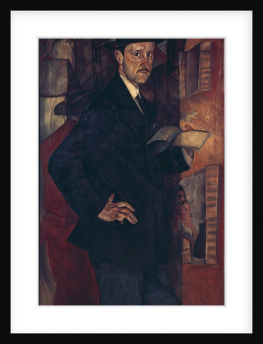Portrait of the artist Mstislav Dobuzhinsky, 1917 by Boris Dmitryevich Grigoriev