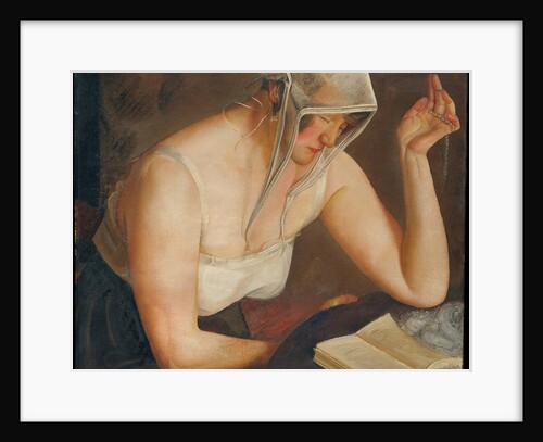 Woman Reading, c. 1922 by Boris Dmitryevich Grigoriev