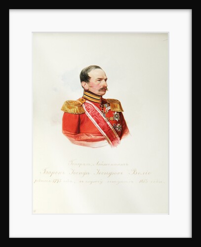 Portrait of Baron Iosif Iosifovich von Velio by Vladimir Ivanovich Hau