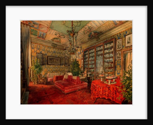 Interior, Mid of the 19th cen by Anton Ivanovich Ivanov