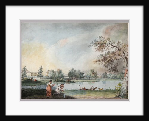 The Ponds before the Urban Estate of Count Alexei Kirillovich Razumovsky in Moscow, Early 1800s by Ivan Alexeyevich Ivanov