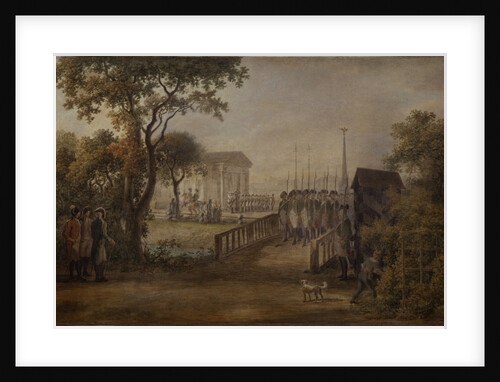 Changing of the Guard at the Tsarina?s Meadow in Saint Petersburg, 1799 by Mikhail Matveevich Ivanov