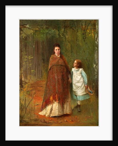 In the Park. Portrait of the Artists Wife and Daughter, 1875 by Ivan Nikolayevich Kramskoi