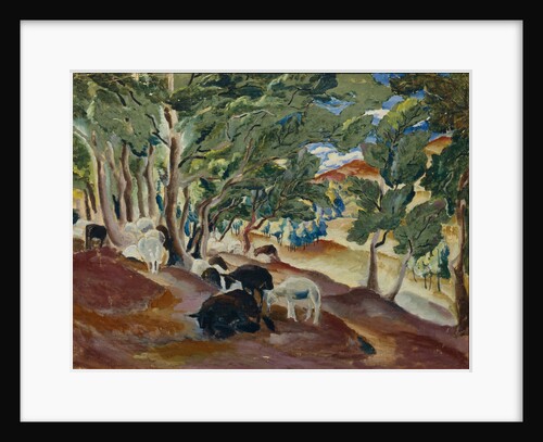 Korolkovskiye Dachas. Sheeps at the Edge of the Forest, 1918 by Alexei Ilyich Kravchenko