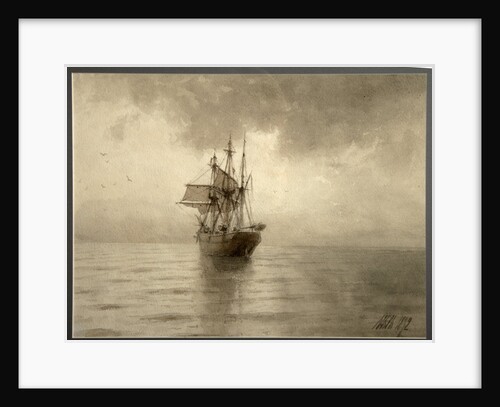 Sailing ship, 1892 by Lev Felixovich Lagorio