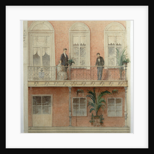 The Balcony Project for the Schwarz Familys House in the Estate Bely Kolodets, 1875 by Alexander Dmitrievich Litovchenko