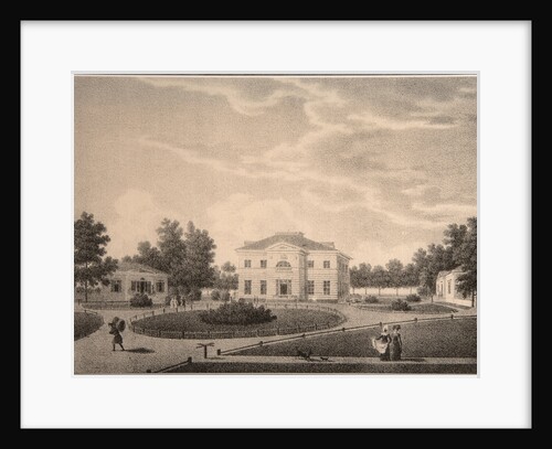View of the House of Princess Natalya Petrovna Galitzine in the Gorodnya Estate, 1820s by Semyon Prokhorovich Lukin