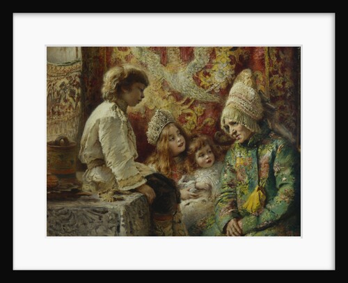 Grandma with Kids (Grandmothers Fairy Tale), 1882 by Konstantin Yegorovich Makovsky