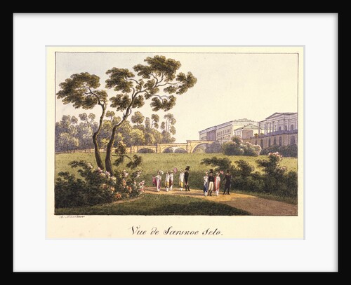 View of the Cameron Gallery in the Park in Tsarskoye Selo, before 1817 by Andrei Yefimovich Martynov