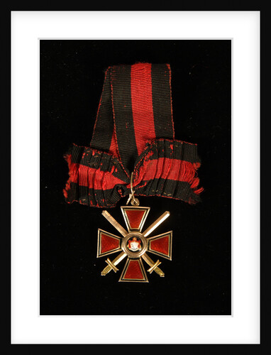 Riband and Badge of the Order of Saint Vladimir, Fourth class, 19th century by decorations and medals Orders