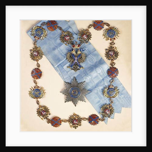 The insignia of the Order of St. Andrew the Apostle the First-Called, Second Half of the 19th cen by decorations and medals Orders