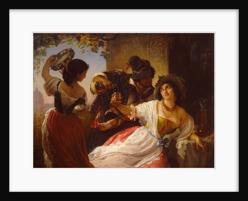 October Celebration in Rome, 1851 by Pimen Nikitich Orlov