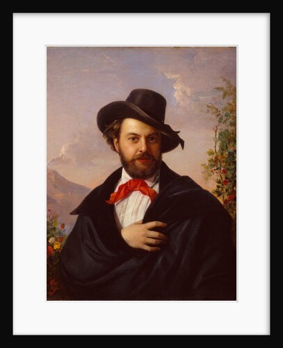 Self-Portrait, 1851 by Pimen Nikitich Orlov