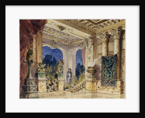 Stage design for the opera The scarlet Rose by N. Krotkov, 1884 by Vasili Dmitrievich Polenov