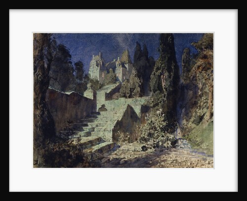 Stage design for the opera The scarlet Rose by N. Krotkov, 1884 by Vasili Dmitrievich Polenov