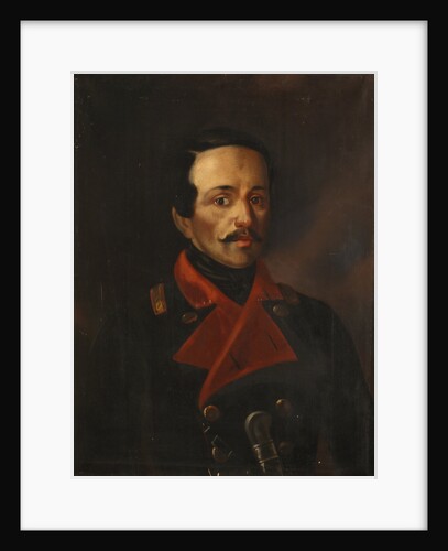 Portrait of the poet Mikhail Lermontov, 1854-1858 by Nikolay Ivanovich Polivanov