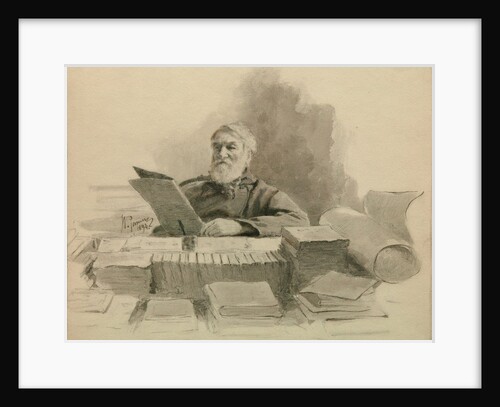 Portrait of the author Dmitry Grigorovich, 1894 by Ilya Yefimovich Repin