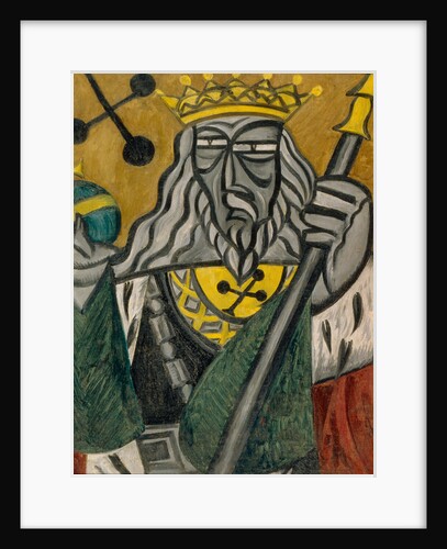 King of clubs, 1915 by Olga Vladimirovna Rozanova