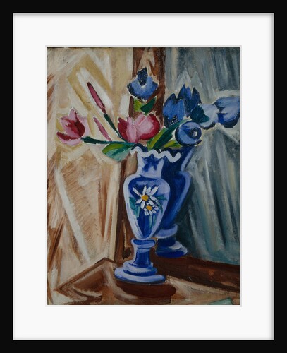 Blue Vase with Flowers, 1913 by Olga Vladimirovna Rozanova