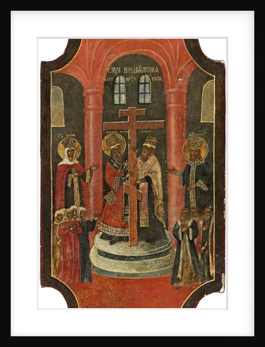 Exaltation of the Holy Cross, 18th century by Russian icon