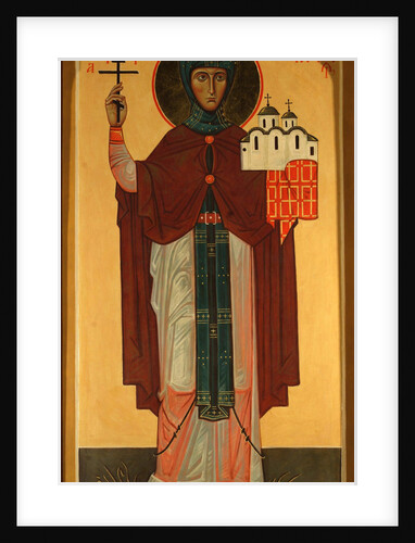 Saint Eupraxia, Princess of Pskov by Russian icon