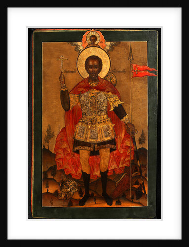 Saint Martyr John the Warrior, End of 17th cen by Russian icon