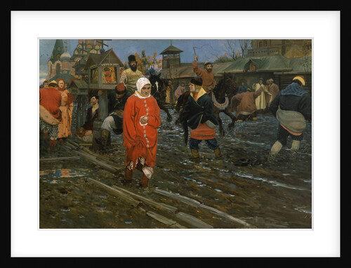 Seventeenth-Century Moscow Street on a Public Holiday, 1895 by Andrei Petrovich Ryabushkin