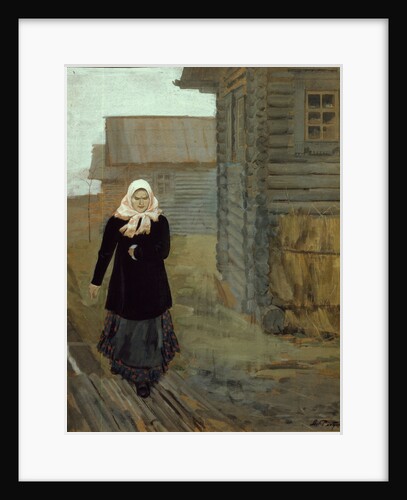 In a country village. Going to church, 1903 by Andrei Petrovich Ryabushkin