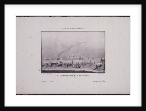 Views of Saint Petersburg. The Peter and Paul Fortress, 1833 by Vasily Semyonovich Sadovnikov