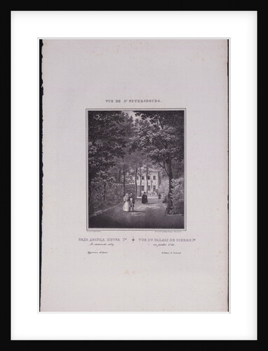 Views of Saint Petersburg. The Summer Palace of Peter the Great, 1833 by Vasily Semyonovich Sadovnikov
