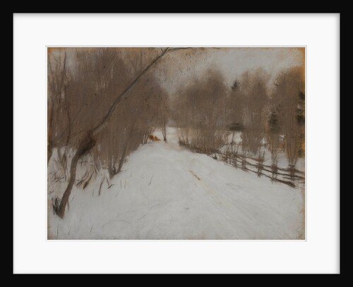 Winter Road to Domotkanovo, 1904 by Valentin Alexandrovich Serov