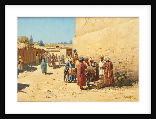 Street sale in Central Asia, 1902 by Richard Karl Sommer