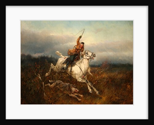 Wolf Hunting, 1870 by Nikolai Yegorovich Sverchkov
